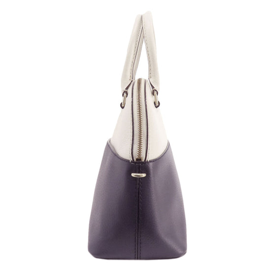 Kate Spade Handbag leather Navy 2WAY Women Used Authentic
