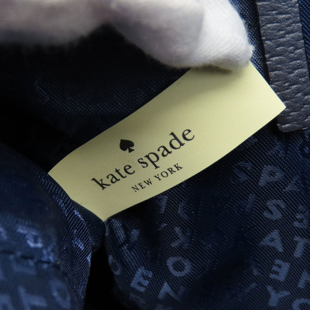 Kate Spade Handbag leather Navy 2WAY Women Used Authentic