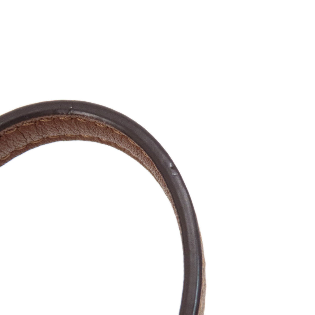 COACH Shoulder Bag 91677 PVC Brown Signature Women Used Authentic