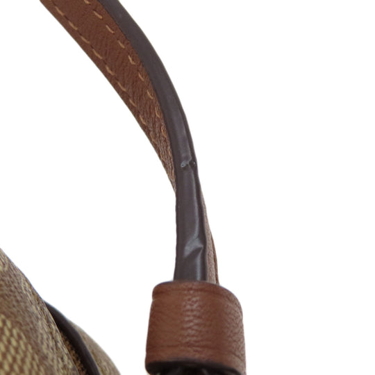 COACH Shoulder Bag 91677 PVC Brown Signature Women Used Authentic