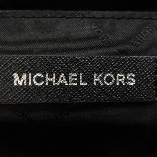 MICHAEL KORS Tote Bag Coated canvas black MK signature Women Used Authentic