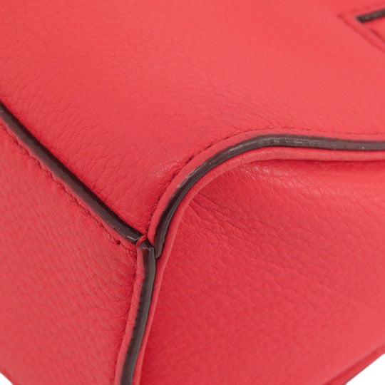 Kate Spade Handbag leather Red 2WAY Women Used Authentic