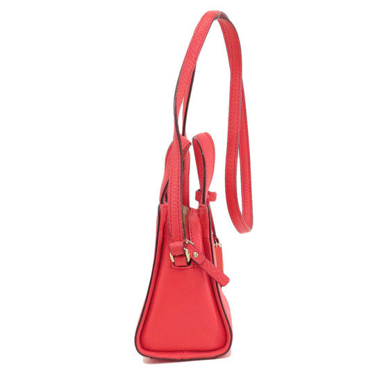 Kate Spade Handbag leather Red 2WAY Women Used Authentic