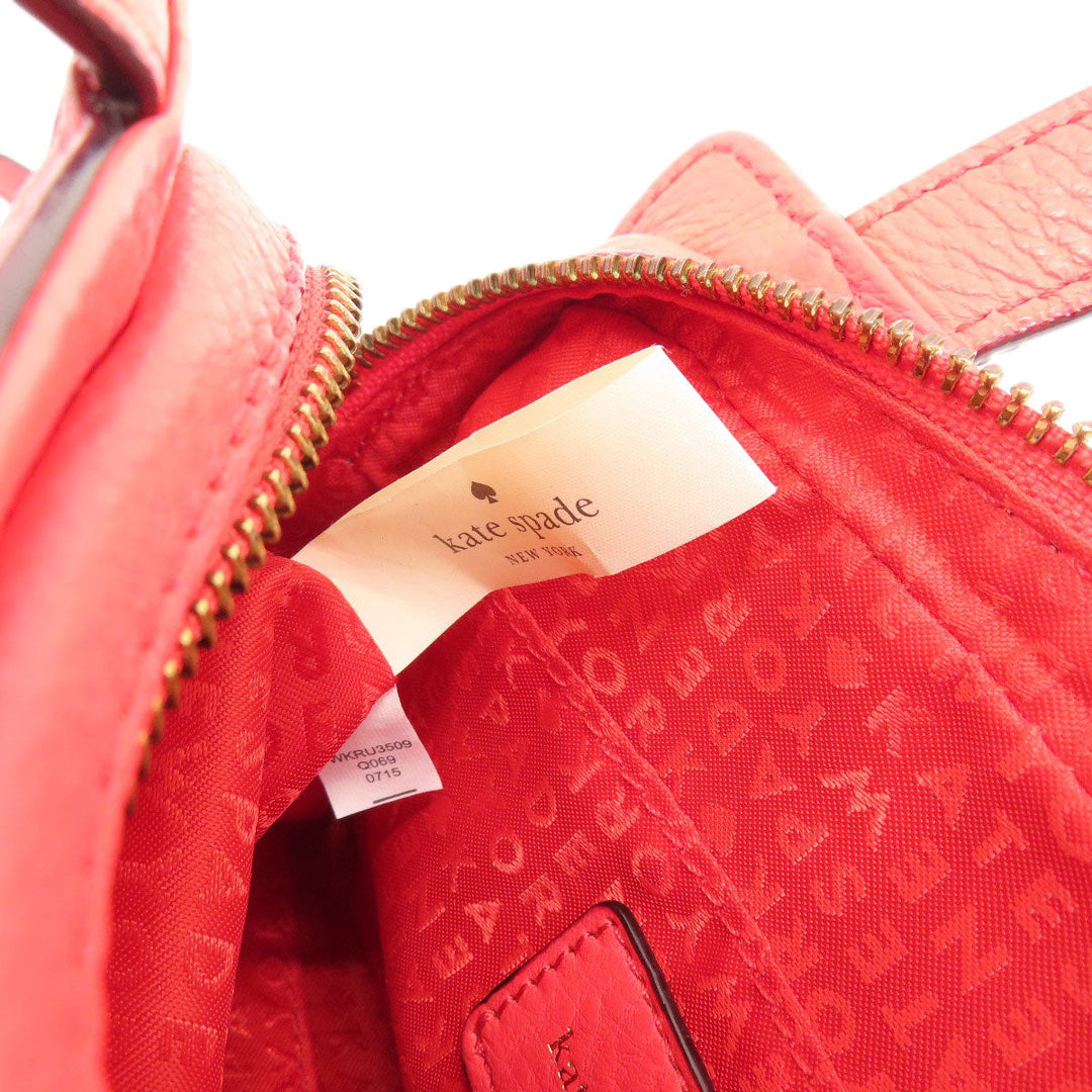 Kate Spade Handbag leather Red 2WAY Women Used Authentic