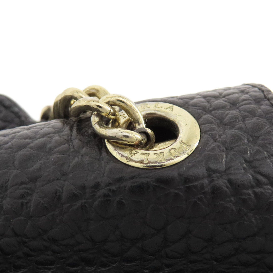 Furla Backpack leather black logo