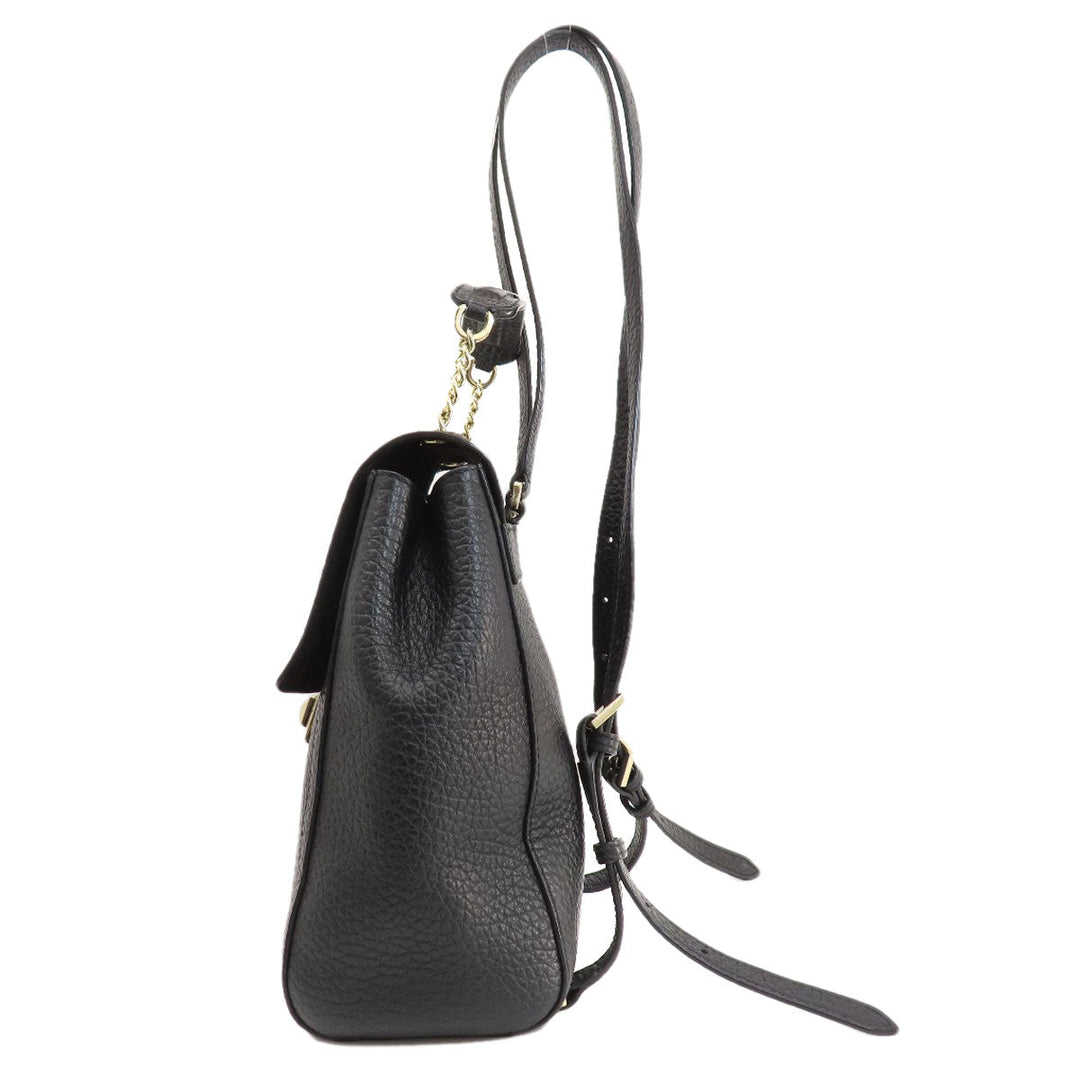 Furla Backpack leather black logo