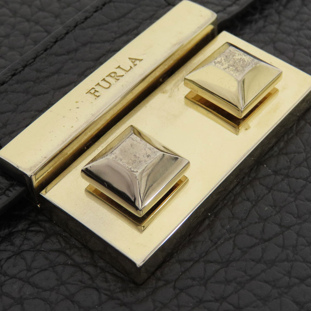 Furla Backpack leather black logo