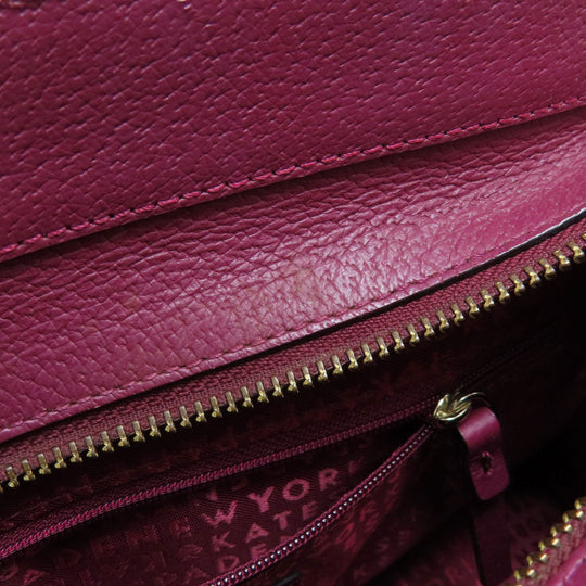 Kate Spade Handbag leather purple 2WAY Women Used Authentic