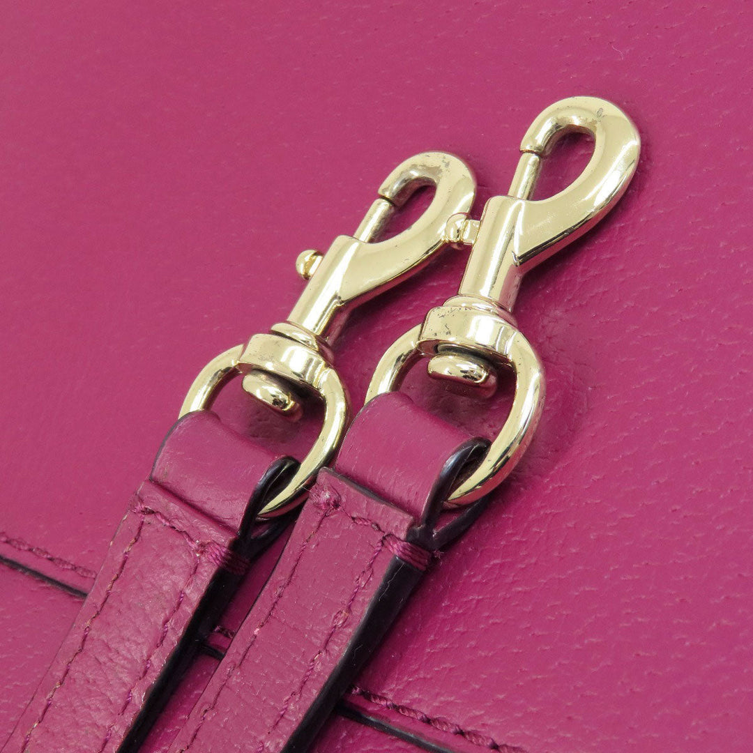 Kate Spade Handbag leather purple 2WAY Women Used Authentic