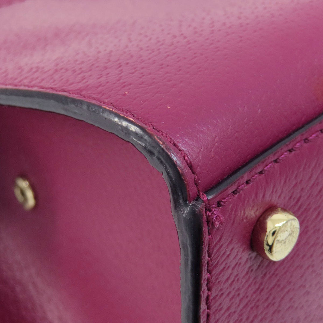 Kate Spade Handbag leather purple 2WAY Women Used Authentic
