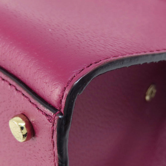 Kate Spade Handbag leather purple 2WAY Women Used Authentic