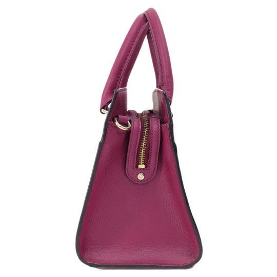 Kate Spade Handbag leather purple 2WAY Women Used Authentic