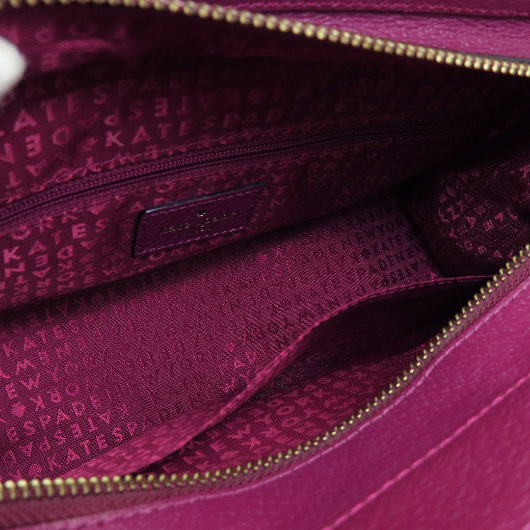 Kate Spade Handbag leather purple 2WAY Women Used Authentic