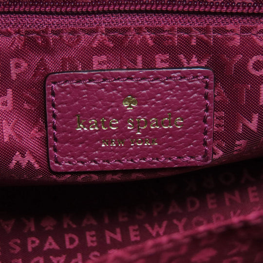 Kate Spade Handbag leather purple 2WAY Women Used Authentic