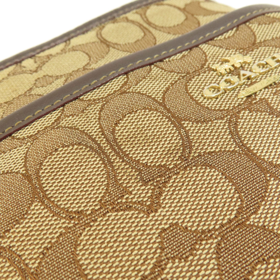 COACH Shoulder Bag F58285 canvas beige Signature