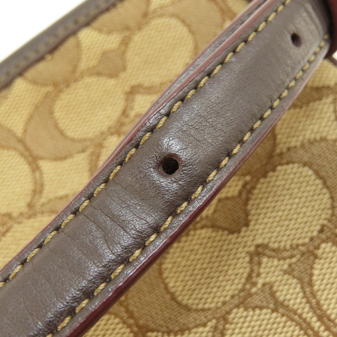 COACH Shoulder Bag F58285 canvas beige Signature