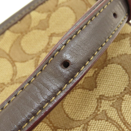 COACH Shoulder Bag F58285 canvas beige Signature