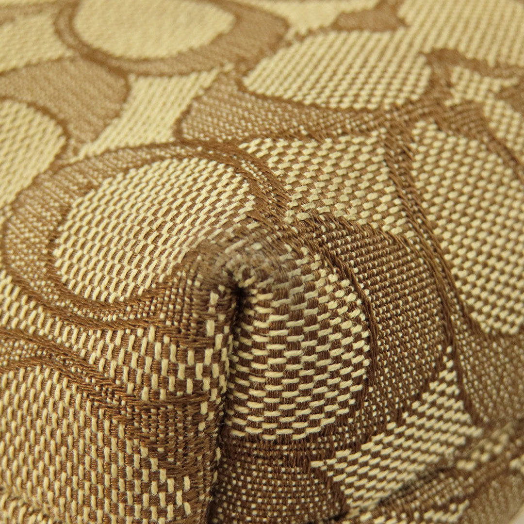 COACH Shoulder Bag F58285 canvas beige Signature