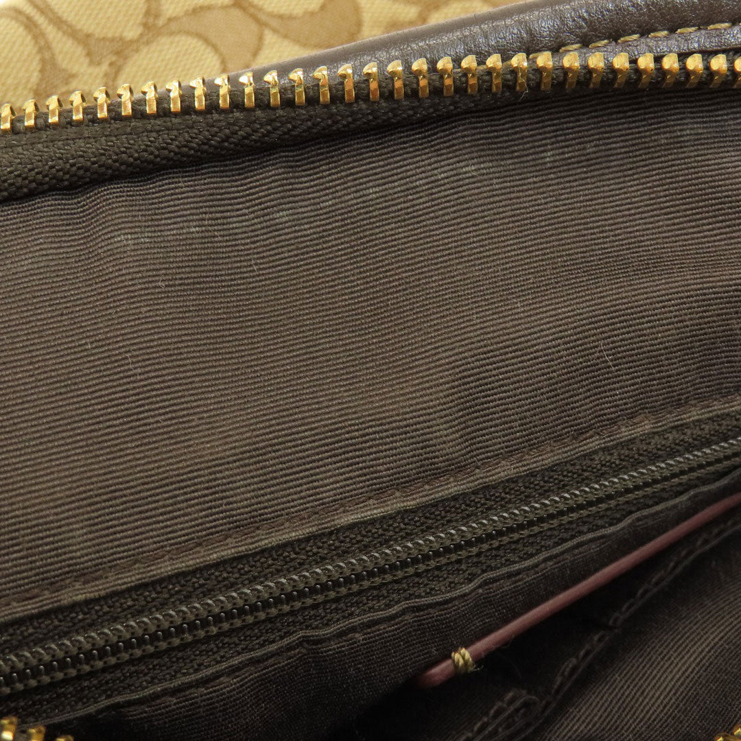 COACH Shoulder Bag F58285 canvas beige Signature