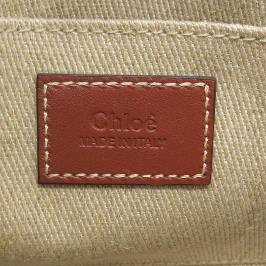 Chloe Shoulder Bag canvas multicolor Woody Mini 2WAY