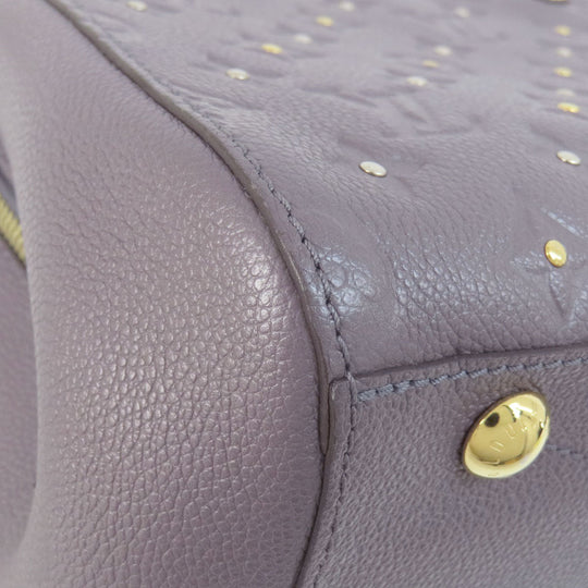 LOUIS VUITTON Handbag M51727 Ann Platt gray Montaigne BB Green Silver Women Used Authentic
