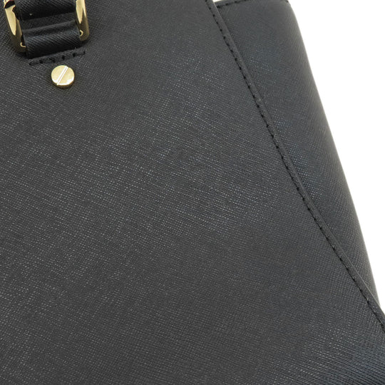 MICHAEL KORS Handbag leather black 2WAY Women Used Authentic