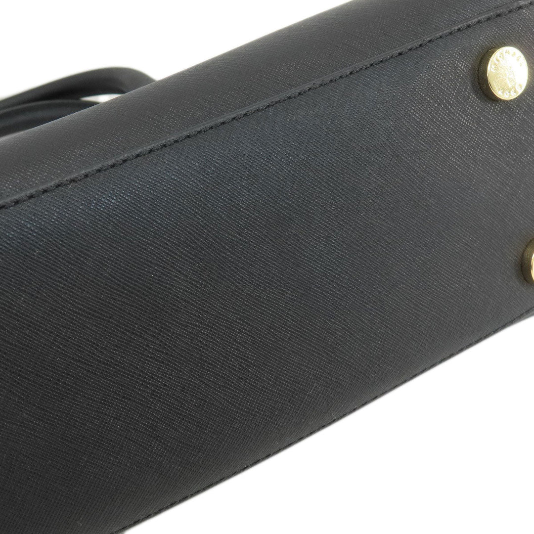 MICHAEL KORS Handbag leather black 2WAY Women Used Authentic