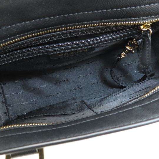 MICHAEL KORS Handbag leather black 2WAY Women Used Authentic