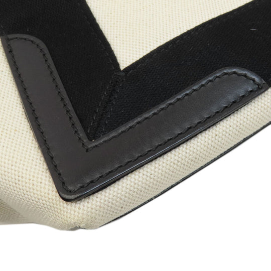 BALENCIAGA Tote Bag canvas white Navy kabas