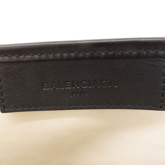 BALENCIAGA Tote Bag canvas white Navy kabas