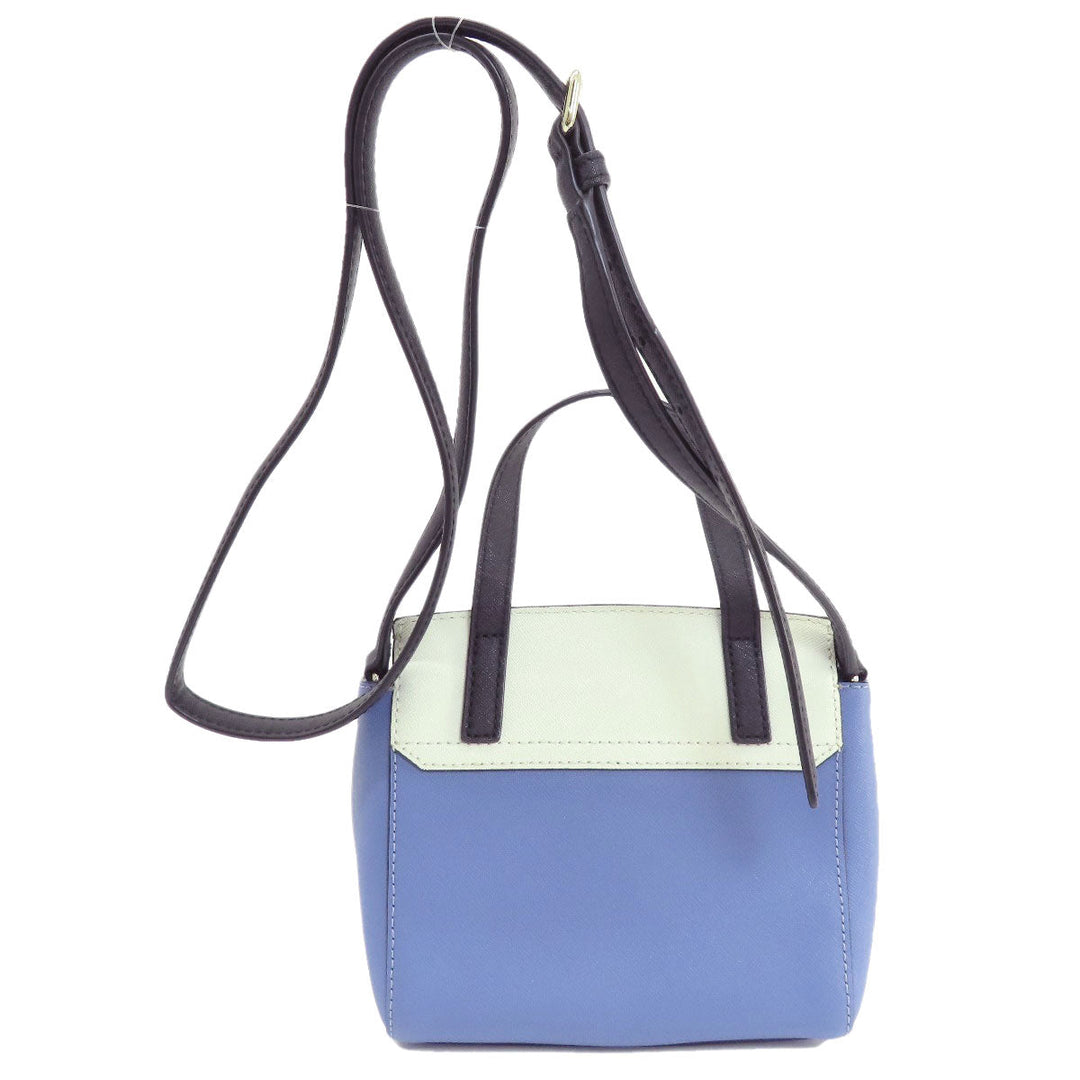 Kate Spade Shoulder Bag PVC multicolor logo bicolor 2WAY Women Used Authentic