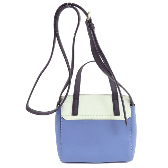 Kate Spade Shoulder Bag PVC multicolor logo bicolor 2WAY Women Used Authentic
