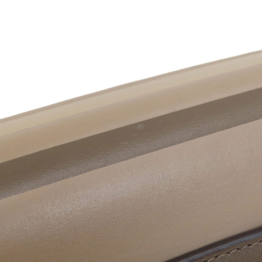 MICHAEL KORS Shoulder Bag leather beige logo Women Used Authentic