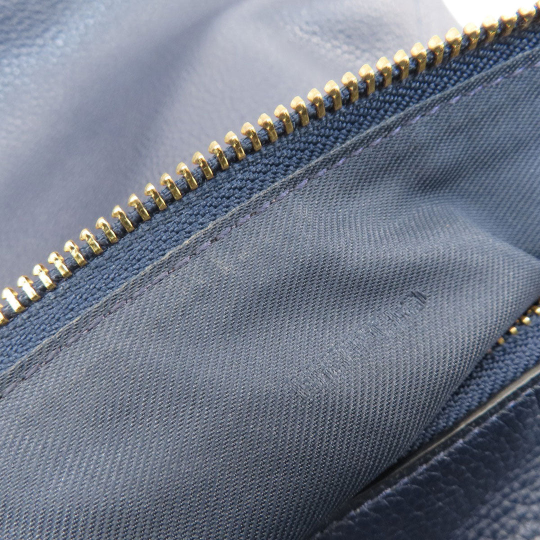 COACH Shoulder Bag 36762 leather Navy 2WAY