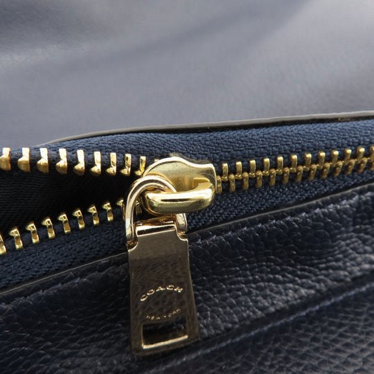 COACH Shoulder Bag 36762 leather Navy 2WAY