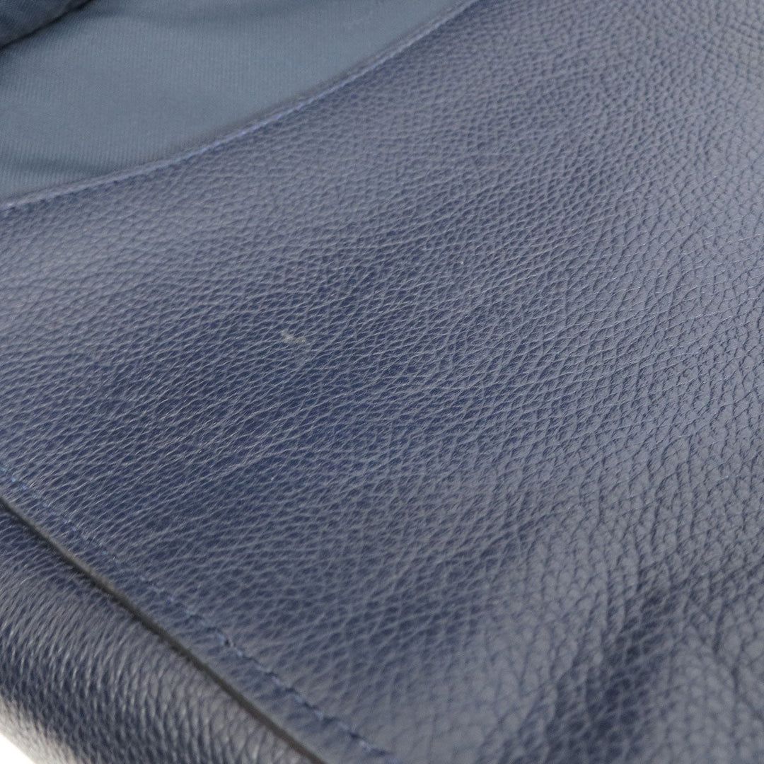 COACH Shoulder Bag 36762 leather Navy 2WAY