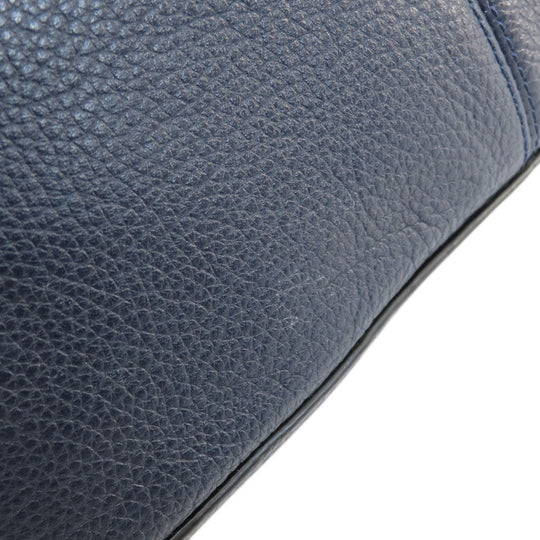 COACH Shoulder Bag 36762 leather Navy 2WAY