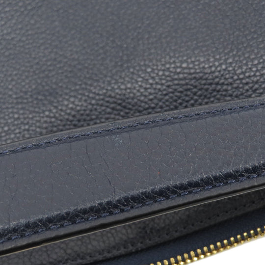 COACH Shoulder Bag 36762 leather Navy 2WAY