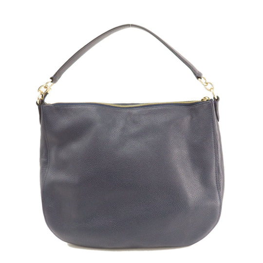 COACH Shoulder Bag 36762 leather Navy 2WAY