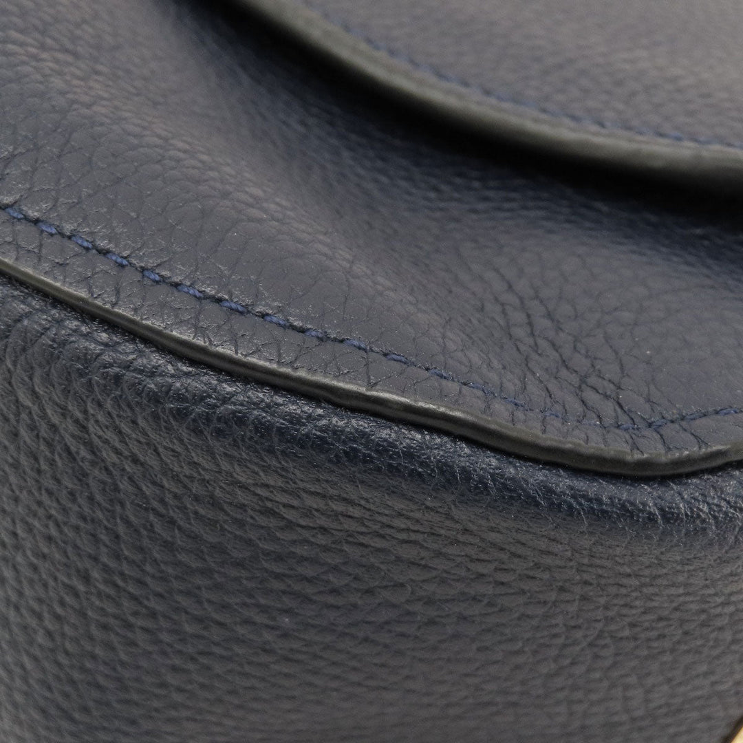 COACH Shoulder Bag 36762 leather Navy 2WAY