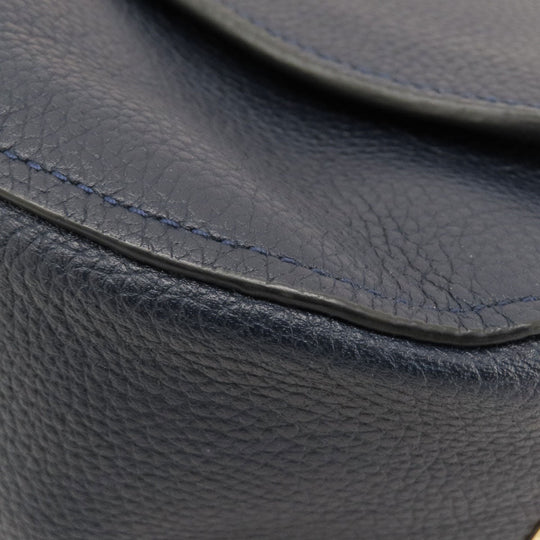 COACH Shoulder Bag 36762 leather Navy 2WAY