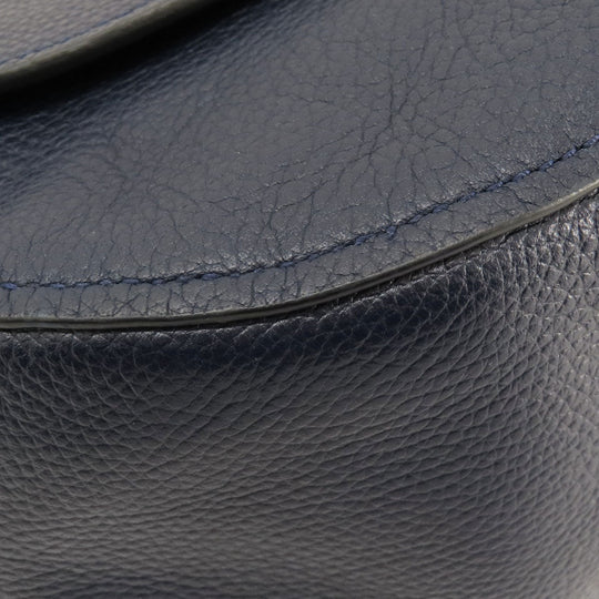 COACH Shoulder Bag 36762 leather Navy 2WAY