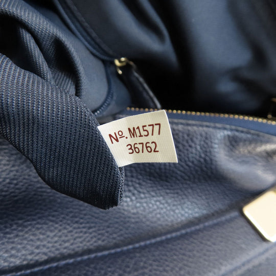 COACH Shoulder Bag 36762 leather Navy 2WAY