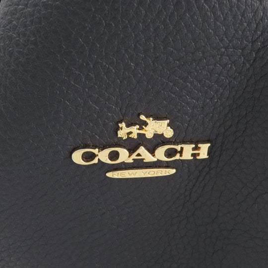 COACH Shoulder Bag 36762 leather Navy 2WAY