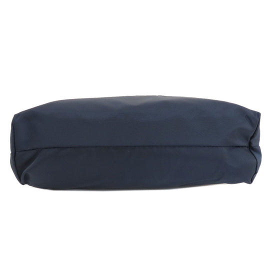 Orobianco Shoulder Bag Nylon Navy logo Women Used Authentic