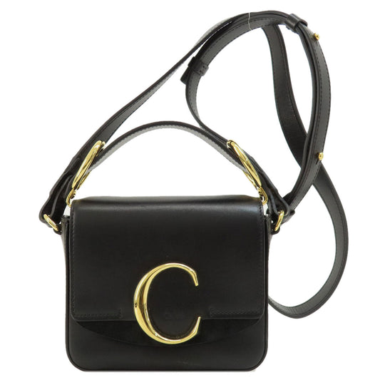 Chloe Shoulder Bag leather black Chloe C 2WAY