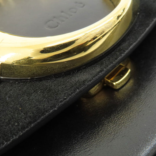 Chloe Shoulder Bag leather black Chloe C 2WAY