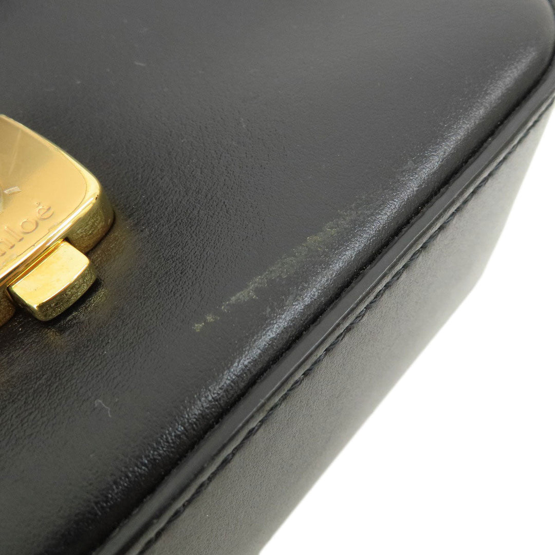 Chloe Shoulder Bag leather black Chloe C 2WAY