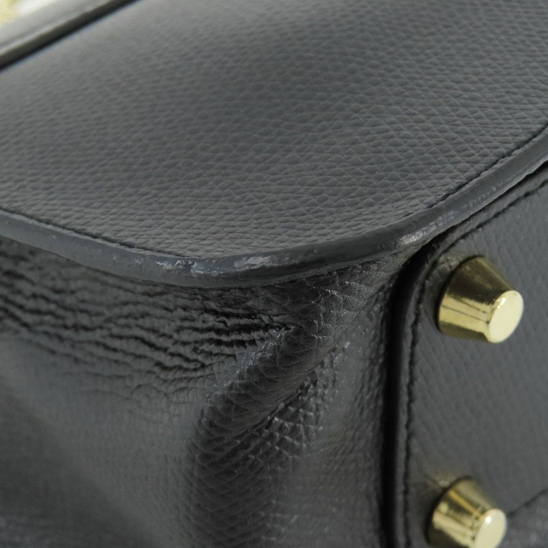 Furla Shoulder Bag PVC black metropolis Women Used Authentic