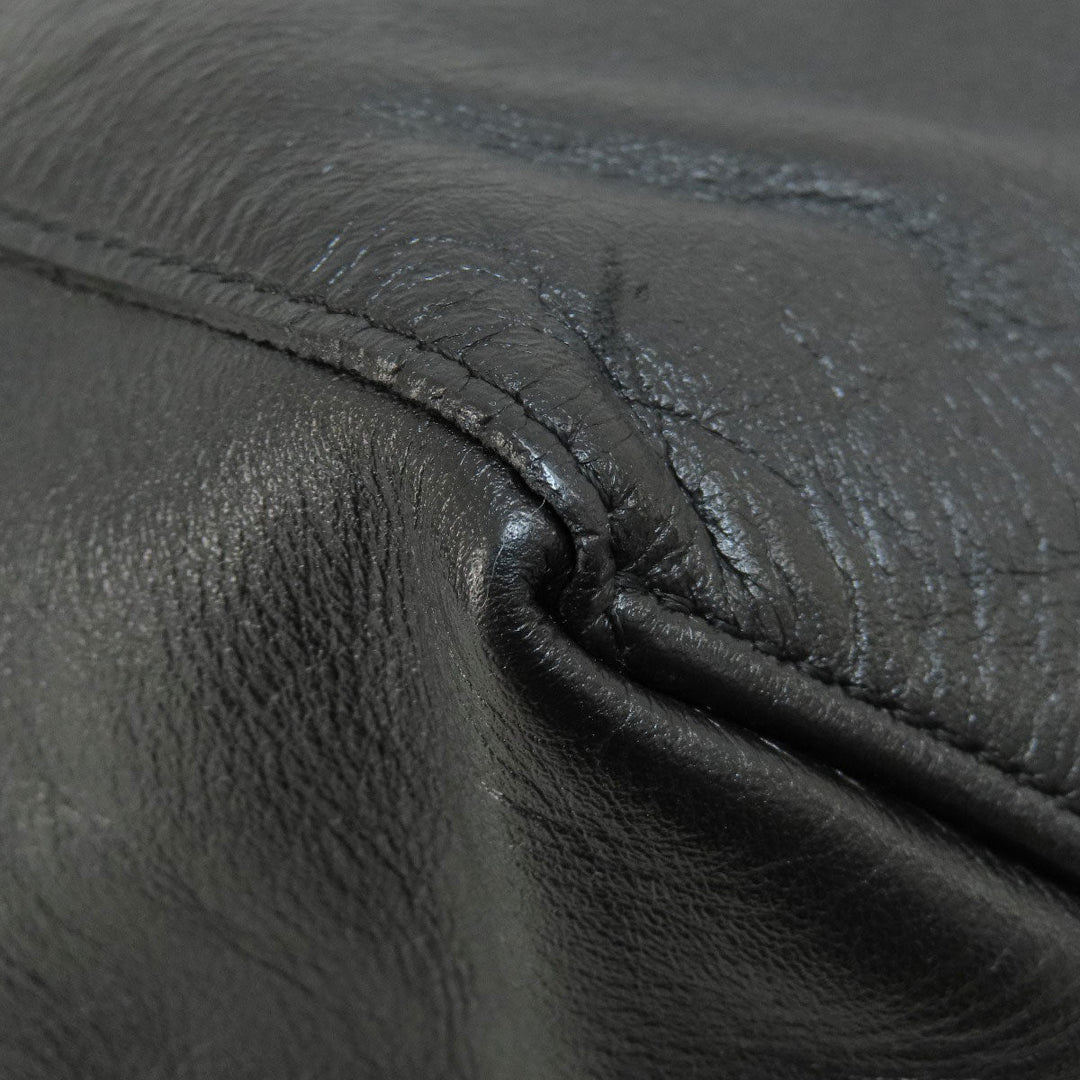 CELINE Tote Bag leather black Horizontalkava